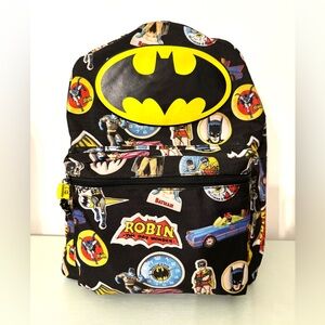 BATMAN ROBIN Backpack DC Comics
School Book Bag Vintage Black 1966
Graphics